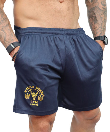 Muscle Works Gym Shorts In Navy